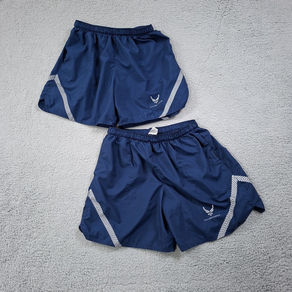 US Air Force PTU Trunks (2) Size Large Physical Training Uniform Shorts USAF